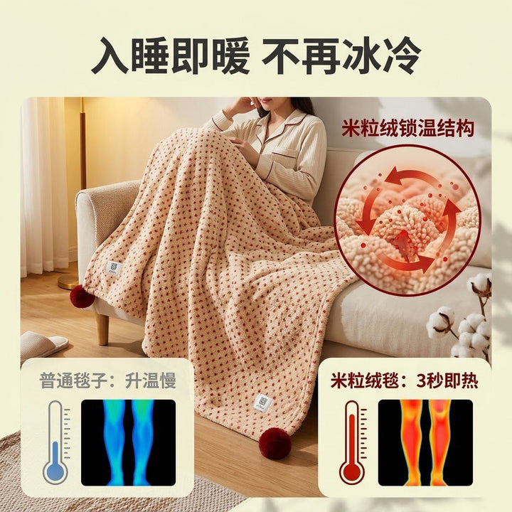 Decorative Snug Plush Blanket