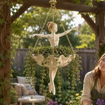 Decorative Ballet Figure in Flower Shape