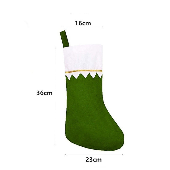 Festive Christmas stocking with elegant edging