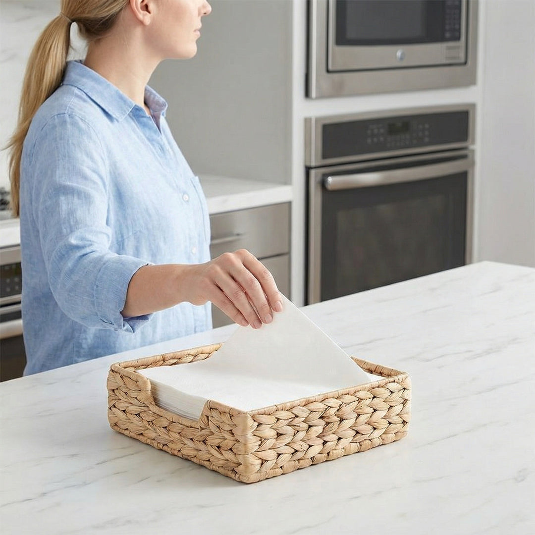Rustic design storage basket