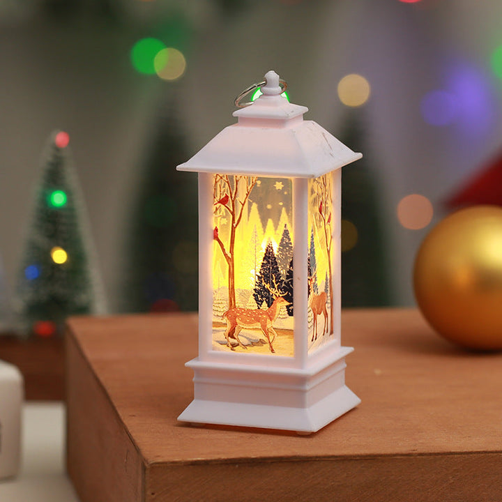 Nostalgic Christmas lantern with LED light