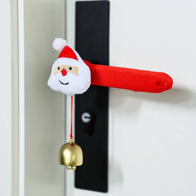 Door handle decoration with Santa Claus