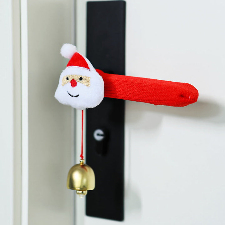 Door handle decoration with Santa Claus