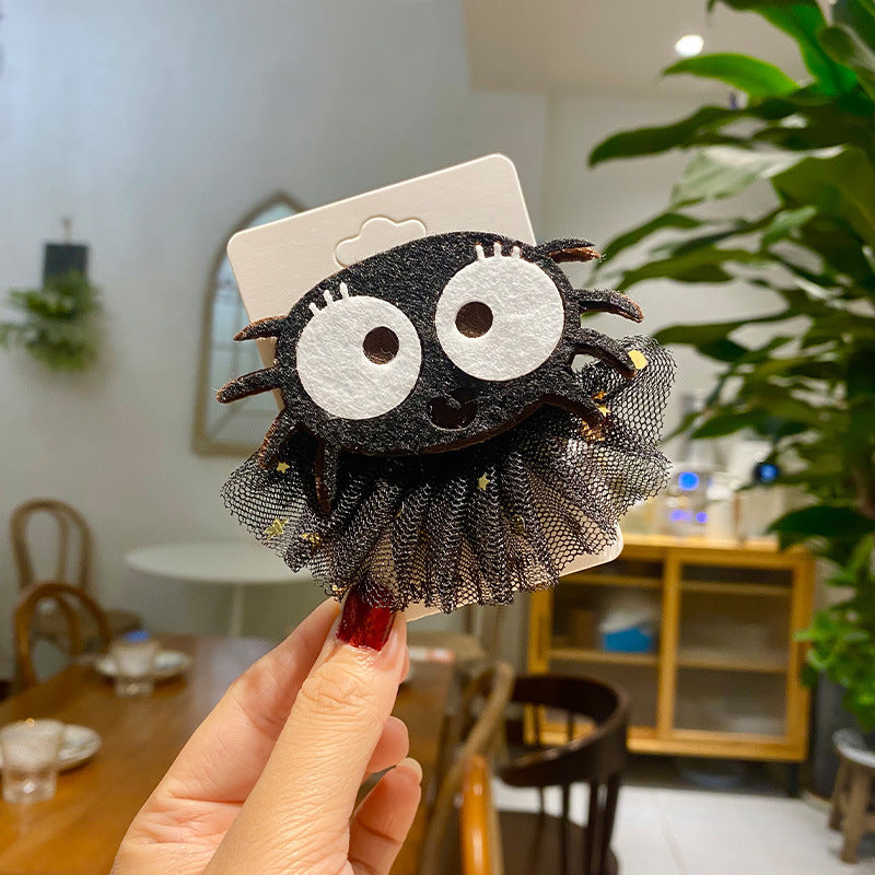 Creative Halloween Hair Clip with Pumpkin Design
