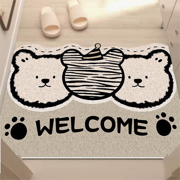 Whimsical Dog-Themed Floor Mat