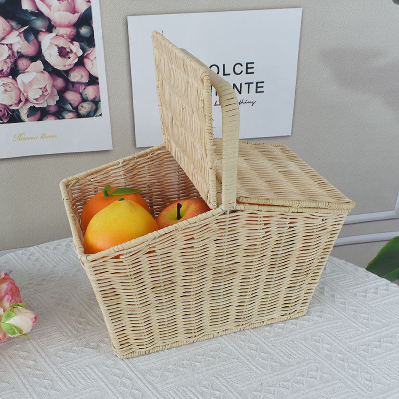 Handwoven Picnic Storage Basket