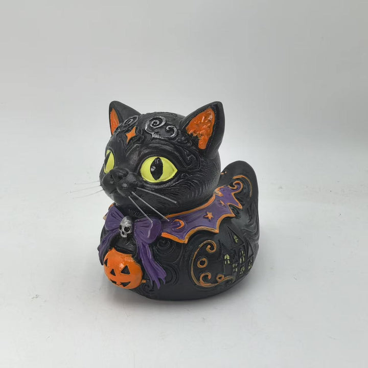 Decorative Halloween Cat Figurine