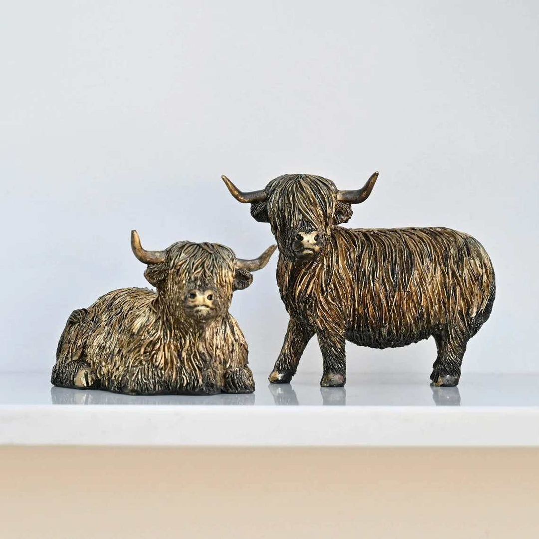 Decorative Highland Cow Figurine