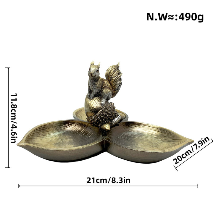 Decorative bowl with squirrel motif
