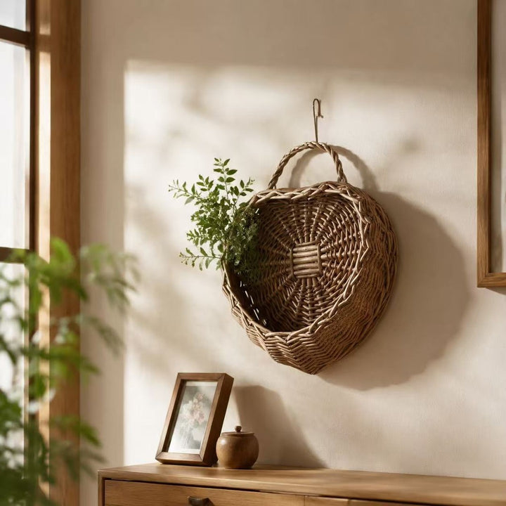 Heart-shaped decoration basket