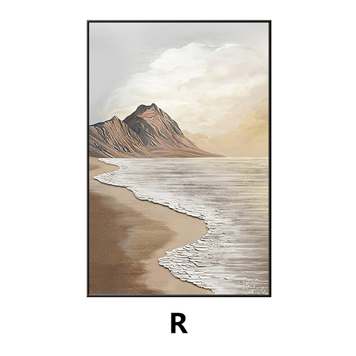 Coastal Beach Landscape Framed Wall Art