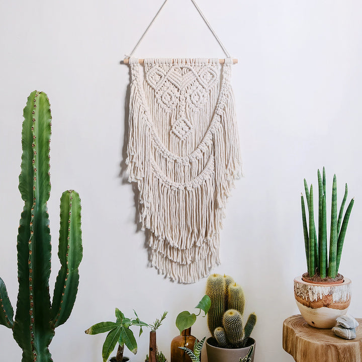 Macrame Wall Decor with Artistic Details