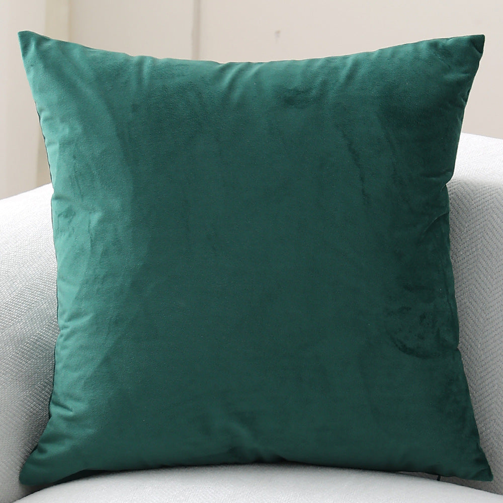 Decorative velvet cushion with soft filling