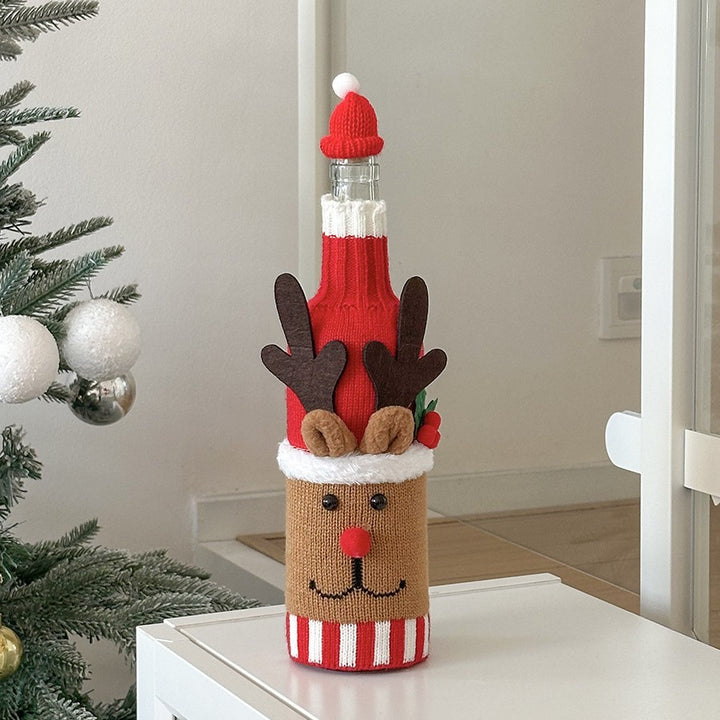 Festive Wine Bottle Covers