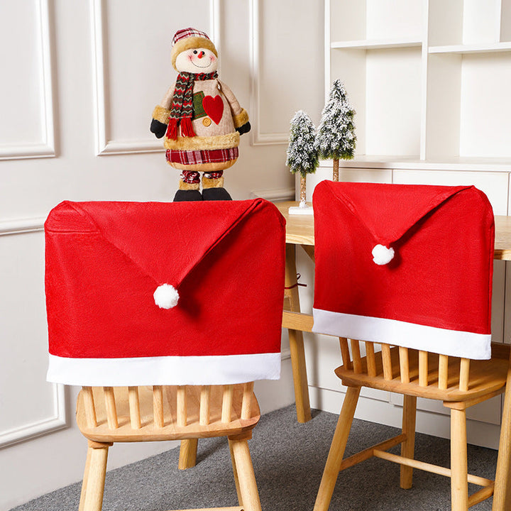 Festive chair cover with Christmas motif