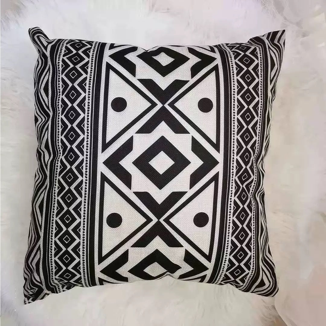 Textured Abstract Design Throw Pillow
