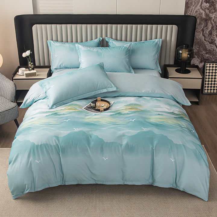 Nature-Inspired Botanical Print Duvet Cover Set