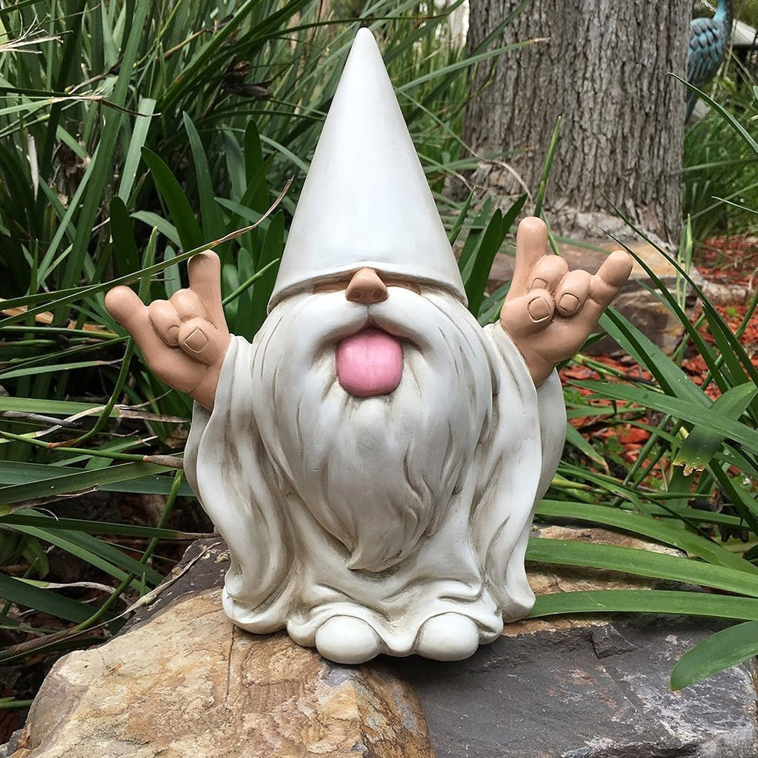 Whimsical Gesture Garden Gnome Figurine