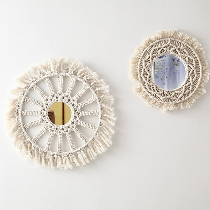 Bohemian Macrame Wall Mirror