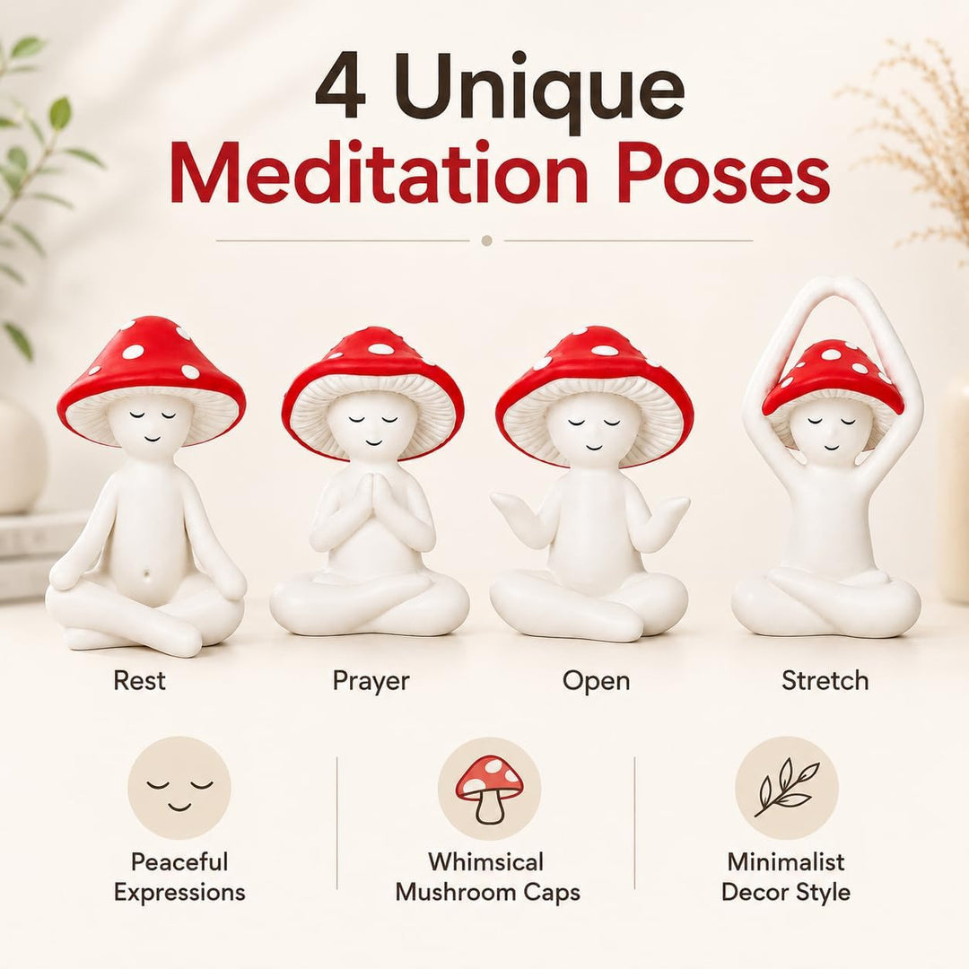 Playful Zen Garden Decor Figure Set