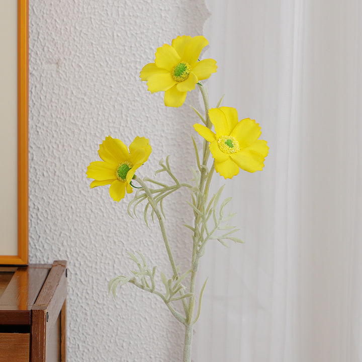 Elegant artificial flower bouquet with intricately detailed blooms
