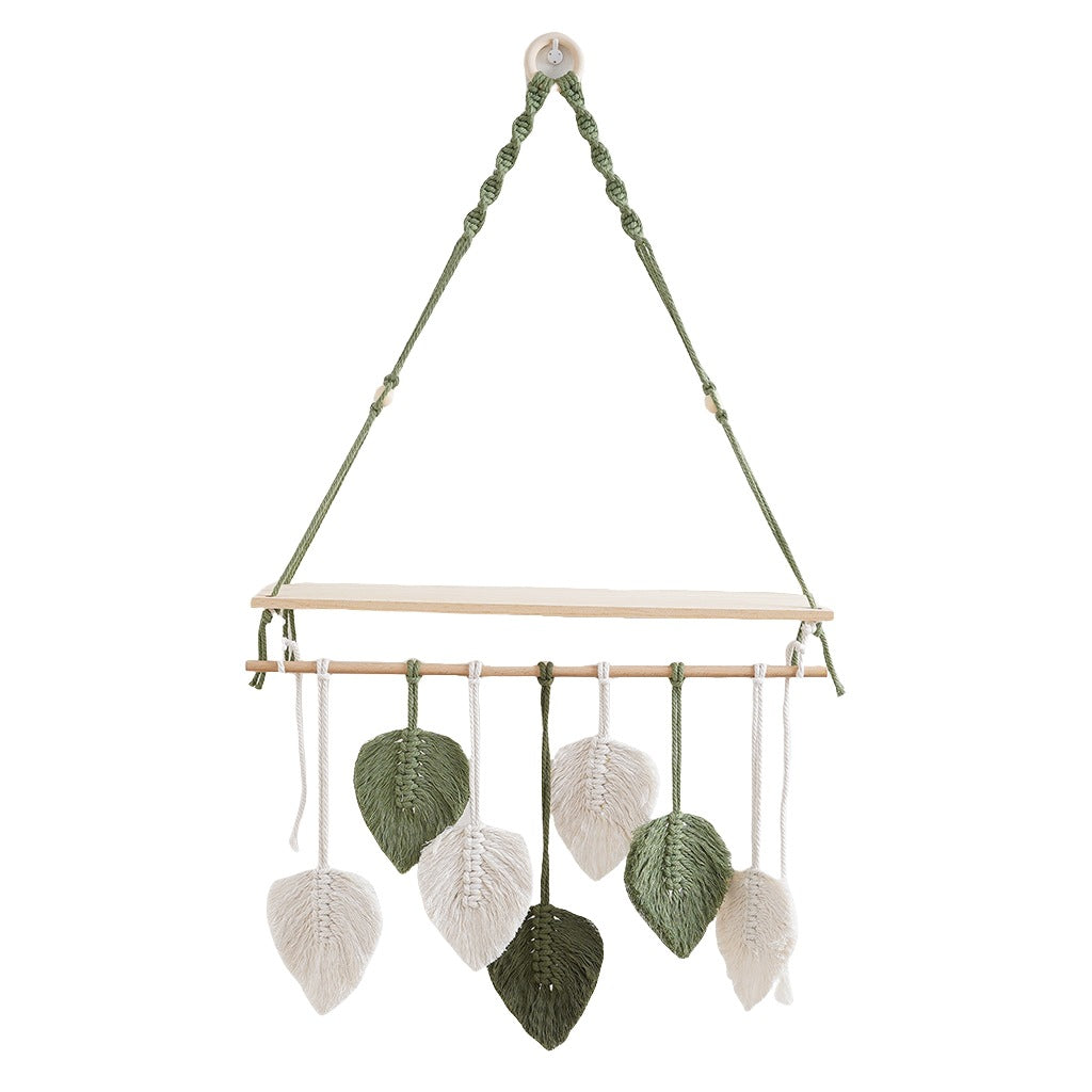 Bohemian Macrame Hanging Shelf