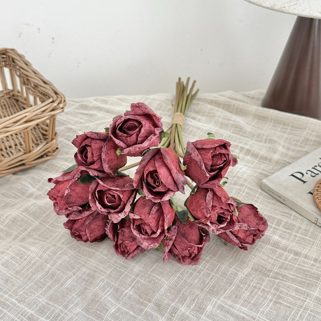 Realistic Fabric Rose Bouquet