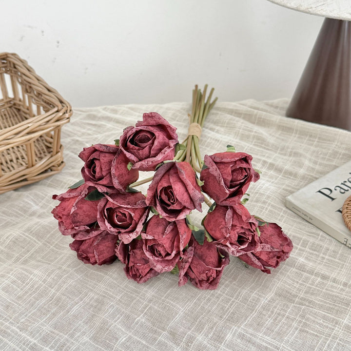 Realistic Fabric Rose Bouquet