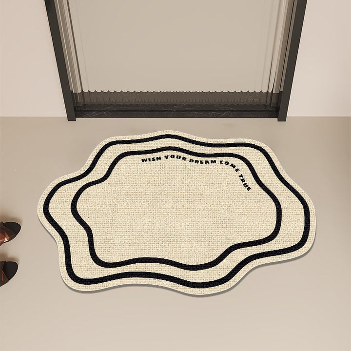 Modern Abstract Contoured Floor Mat