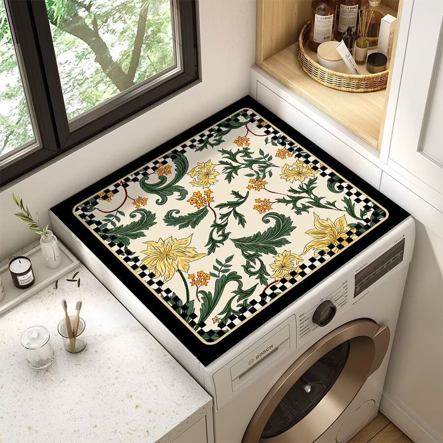 Floral Patterned Laundry Room Top Cover