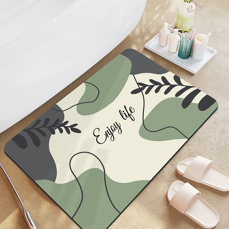 Motivational Display Bath Mat for Bathroom