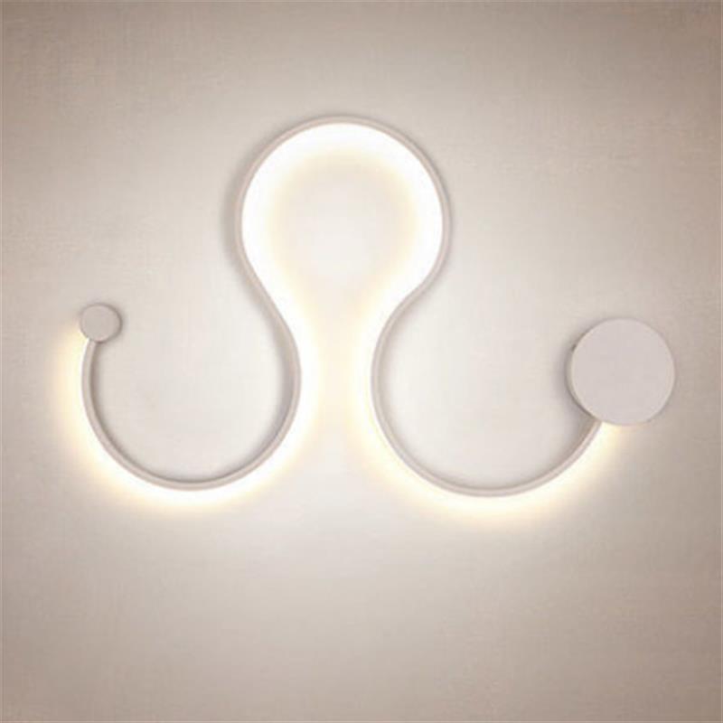 Sculptural LED Wave Wall Lamp