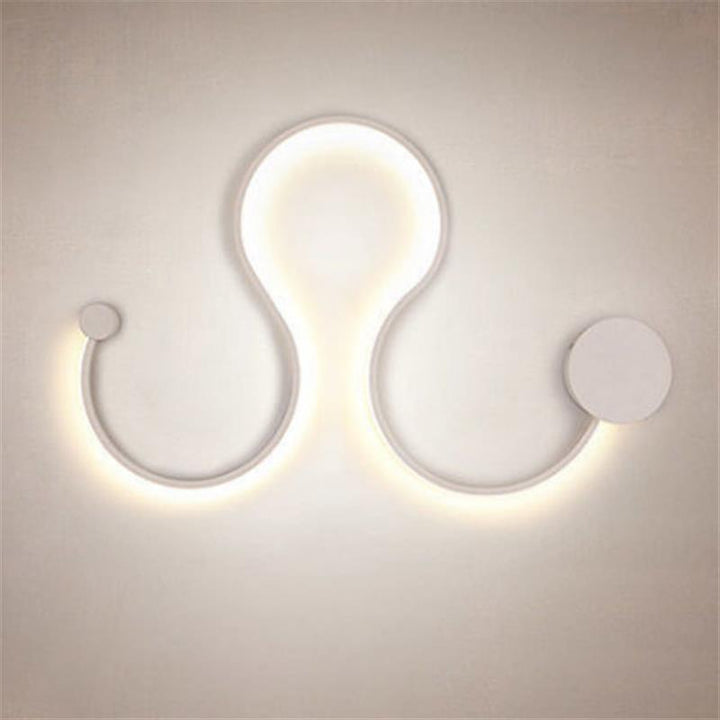 Sculptural LED Wave Wall Lamp