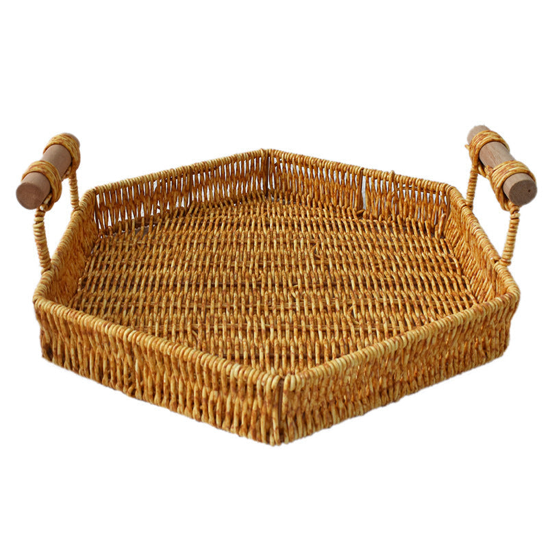 Rustic Handwoven Storage Tray