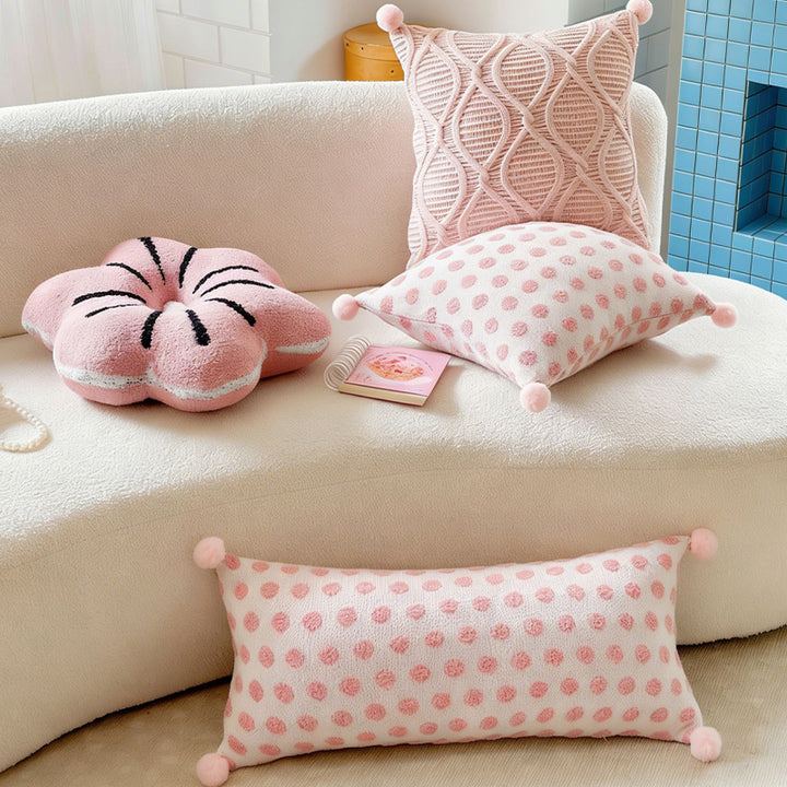 Decorative Floral-Shaped Throw Pillow