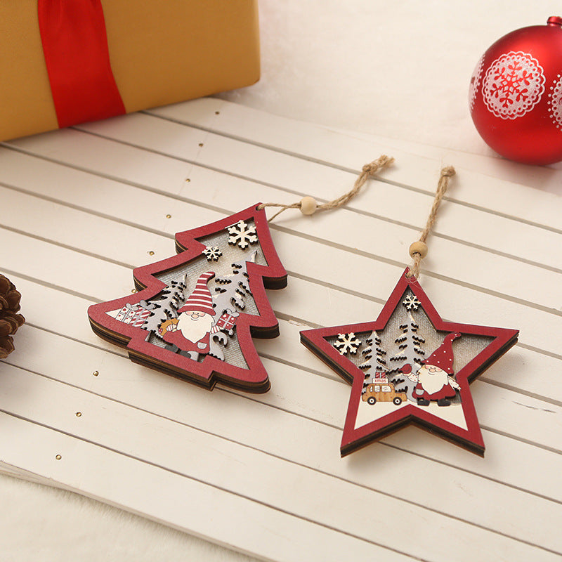 Christmas tree hanging decoration in star shape
