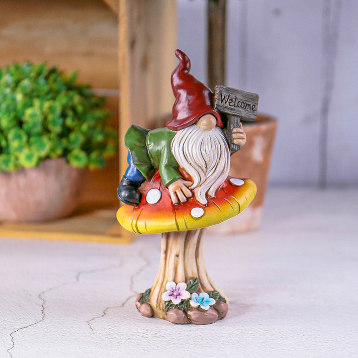 Whimsical Gnome Garden Statue