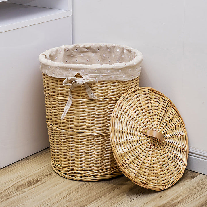 Decorative Wicker Laundry Basket