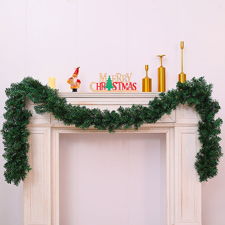 Christmas wreath made of plastic