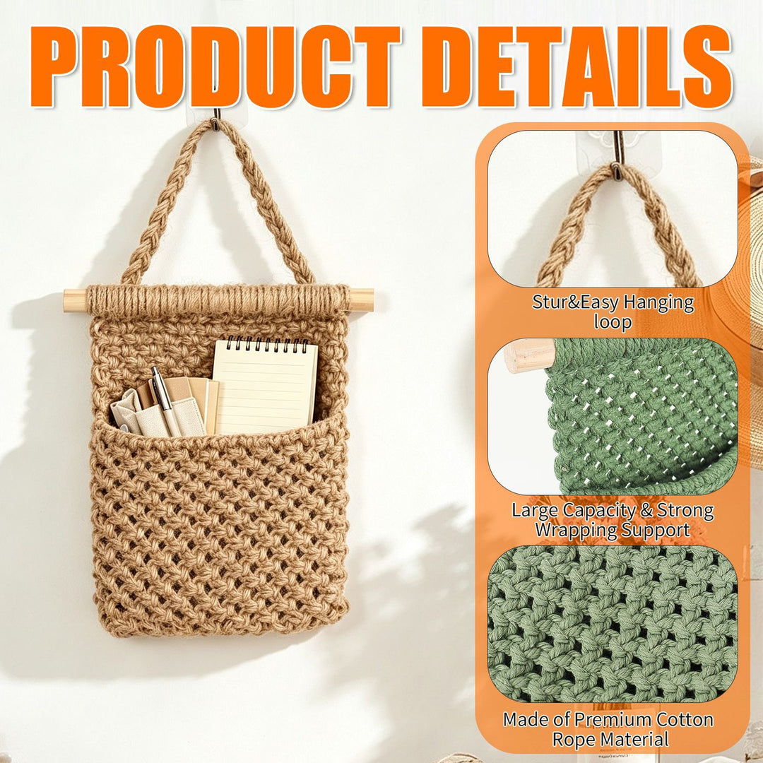 Macrame Wall Organizer