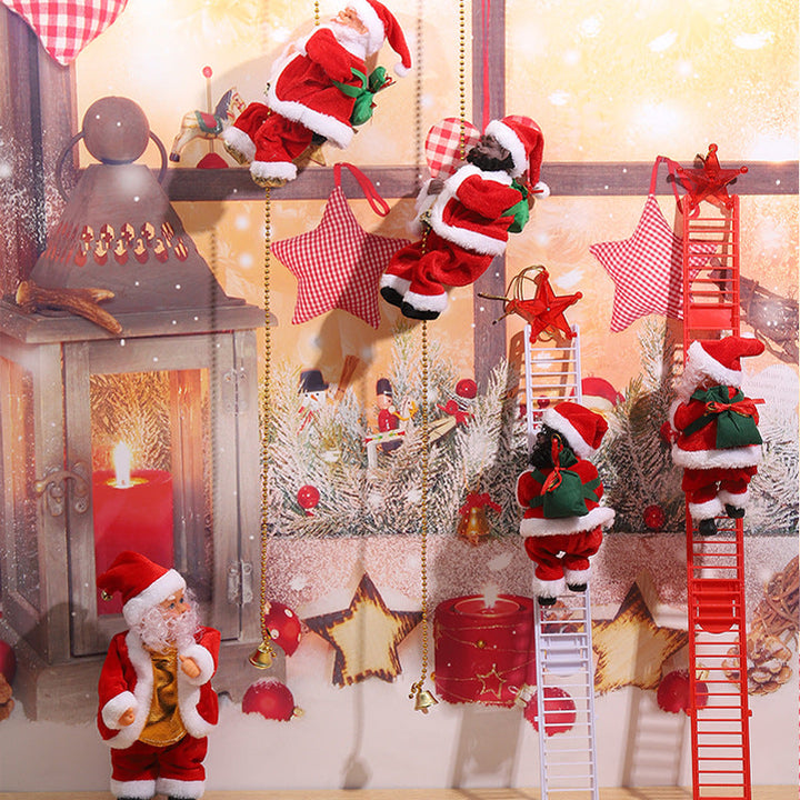 Decorative Santa Claus with ladder