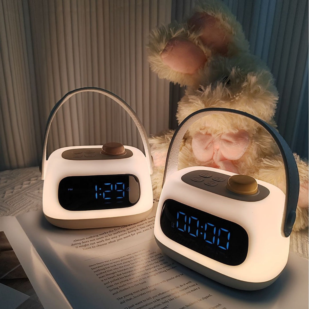 Wearable rechargeable ambient lamp with adjustable warmth dial