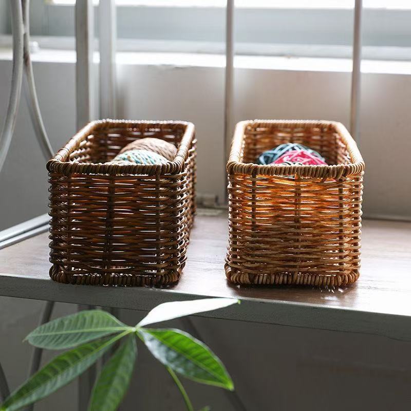 Rectangular Woven Storage Tray