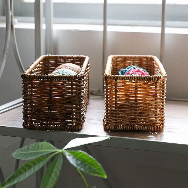 Rectangular Woven Storage Tray