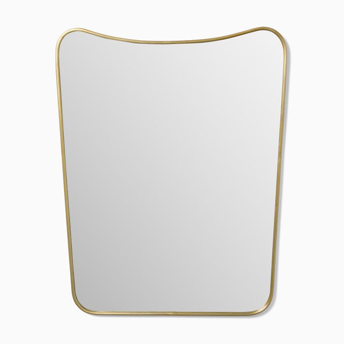 Decorative Wall Mirror With Elegant Curved Frame