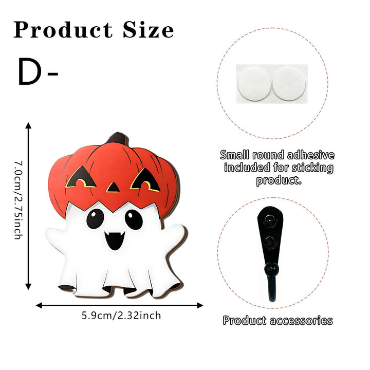 Creepy decorative figure with ghost and scythe
