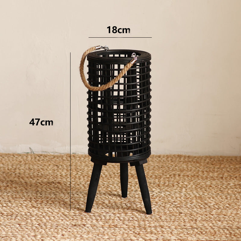 More modern flower basket with carrying handle