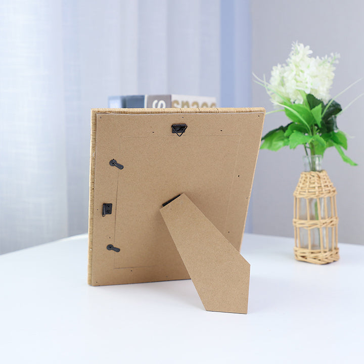 Artful Picture Frame Made of Natural Rattan