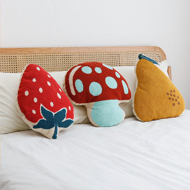 Mushroom-shaped Hand-tufted Carpet Runner for Kids' Room and Bathroom