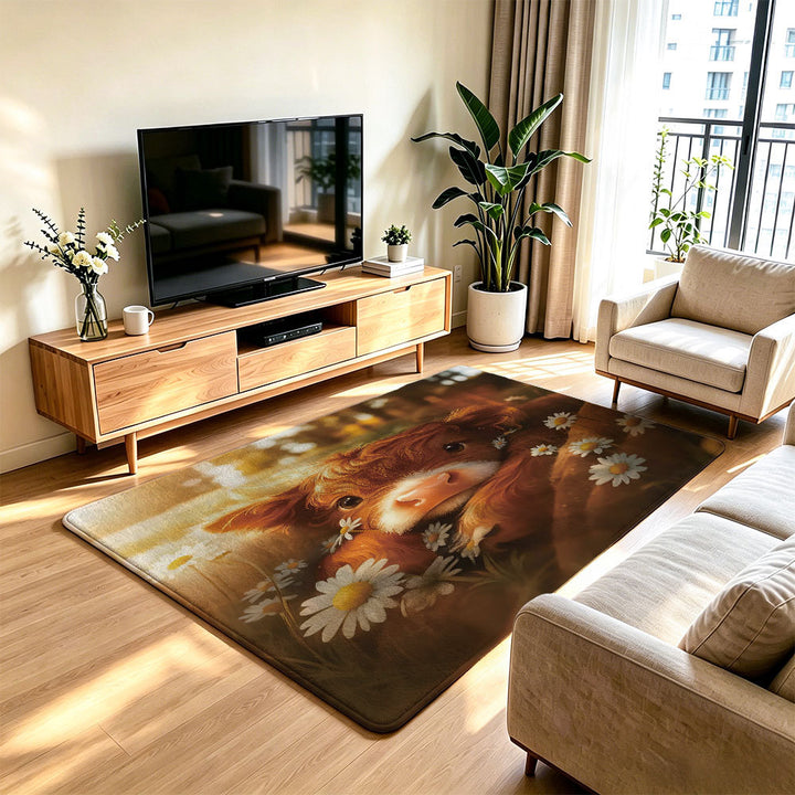 Artistic Cat Print Area Rug